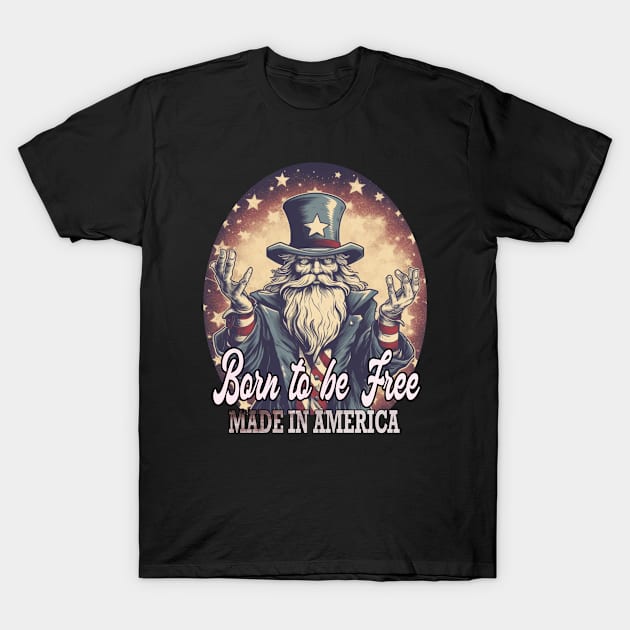 Born to be free T-Shirt by equiliser